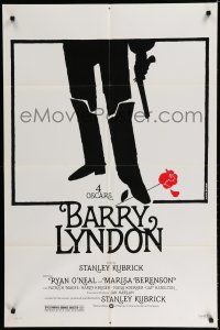 8e072 BARRY LYNDON black & white style 1sh '75 Stanley Kubrick, Ryan O'Neal & Marisa Berenson!