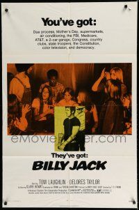 8e095 BILLY JACK 1sh '71 Tom Laughlin, Delores Taylor, most unusual boxoffice success ever!