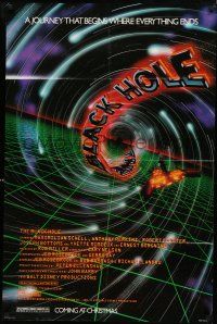 8e096 BLACK HOLE advance 1sh '79 Disney sci-fi, Schell, Anthony Perkins, Forster & Yvette Mimieux!