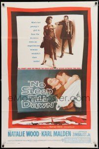 8e110 BOMBERS B-52 1sh '57 Natalie Wood, Karl Malden, No Sleep Till Dawn!