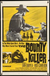 8e117 BOUNTY KILLER 1sh '65 Dan Duryea, Buster Crabbe, no man was more feared than Bounty Hunter