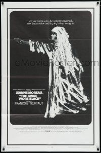 8e121 BRIDE WORE BLACK 1sh '68 Francois Truffaut's La Mariee Etait en Noir, Jeanne Moreau!