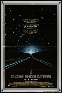 8e158 CLOSE ENCOUNTERS OF THE THIRD KIND 1sh '77 Richard Dreyfuss, Spielberg classic!