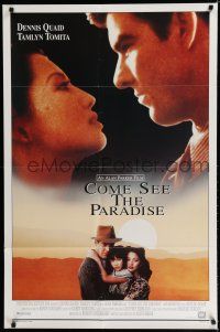 8e163 COME SEE THE PARADISE int'l 1sh '90 Dennis Quaid, Japanese in America in WWII!