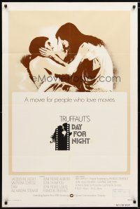 8e195 DAY FOR NIGHT int'l 1sh '73 Francois Truffaut's La Nuit Americaine, Jacqueline Bisset