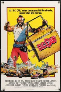 8e184 D.C. CAB 1sh '83 great Drew Struzan art of angry Mr. T with torn-off cab door!