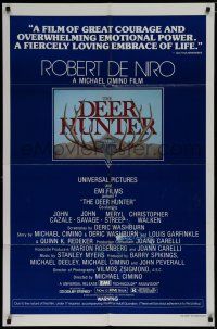 8e213 DEER HUNTER 1sh '78 directed by Michael Cimino, Robert De Niro, Christopher Walken!