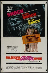 8e244 DR. JEKYLL & SISTER HYDE 1sh '72 sexual transformation of man to woman actually takes place!