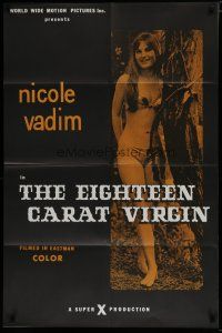 8e262 EIGHTEEN CARAT VIRGIN 1sh '72 Cherry Sundey, great image of sexy Nicole Vadim!