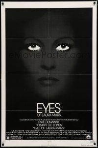 8e279 EYES OF LAURA MARS 1sh '78 Irvin Kershner, cool image of psychic Faye Dunaway!