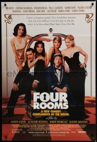 8e320 FOUR ROOMS 1sh '95 Quentin Tarantino, Tim Roth, Antonio Banderas, Madonna, Marisa Tomei!