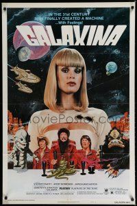 8e340 GALAXINA style B 1sh '80 Dorothy Stratten is a man-made machine with feelings!