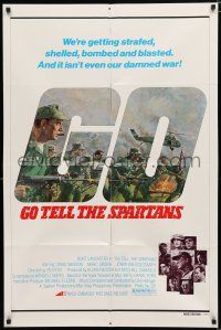8e359 GO TELL THE SPARTANS 1sh '78 Burt Lancaster, Craig Wasson, Singer, Vietnam War!