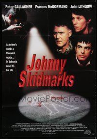 8e471 JOHNNY SKIDMARKS 1sh '98 Peter Gallagher, Frances McDormand, John Lithgow, crime scene image