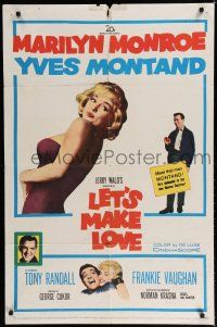8e503 LET'S MAKE LOVE 1sh '60 images of super sexy Marilyn Monroe & Yves Montand!