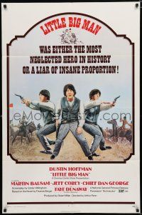 8e514 LITTLE BIG MAN 1sh '71 Dustin Hoffman is the most neglected hero in history, Arthur Penn!