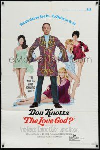 8e528 LOVE GOD 1sh '69 Don Knotts is the world's most romantic male with sexy babes!