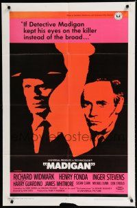 8e538 MADIGAN 1sh '68 Richard Widmark, Henry Fonda, Don Siegel directed!