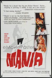 8e553 MANIA 1sh '61 Peter Cushing commits a violent crime with and without passion!