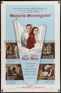 8e554 MARJORIE MORNINGSTAR 1sh '58 Gene Kelly, Natalie Wood, from Herman Wouk's novel!