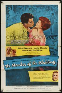 8e567 MEMBER OF THE WEDDING 1sh '53 Miss Julie Harris becomes a woman in the middle of a kiss!