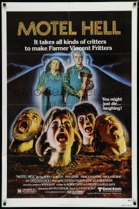 8e588 MOTEL HELL 1sh '80 it takes all kinds of critters to make Farmer Vincent Fritters!