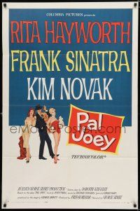 8e653 PAL JOEY 1sh '57 art of Frank Sinatra with sexy Rita Hayworth & Kim Novak by Maurice Thomas