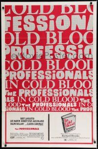 8e688 PROFESSIONALS/IN COLD BLOOD 1sh '70 Richard Brooks double-bill!