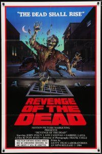 8e713 REVENGE OF THE DEAD 1sh '84 Pupi Avati's Zeder, cool zombie artwork, the dead shall rise!