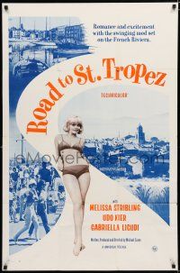 8e722 ROAD TO ST TROPEZ 1sh '66 romance with the swinging mod set on the French Riviera!