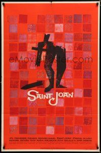 8e744 SAINT JOAN 1sh '57 Jean Seberg as Joan of Arc, directed by Otto Preminger, Saul Bass art!