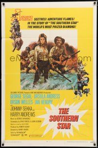8e809 SOUTHERN STAR 1sh '69 Ursula Andress, George Segal & Orson Welles in Africa!