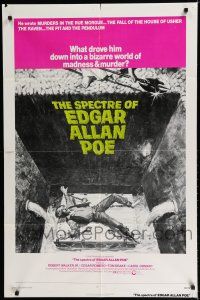 8e813 SPECTRE OF EDGAR ALLAN POE 1sh '74 what drove him to a bizarre world of madness & murder?