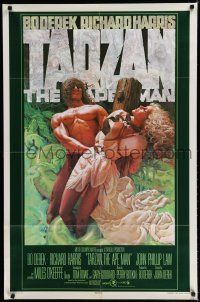 8e851 TARZAN THE APE MAN advance 1sh '81 directed by John Derek, art of Bo Derek by Michaelson!