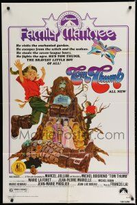 8e887 TOM THUMB 1sh '75 French live-action version of the fairy tale!