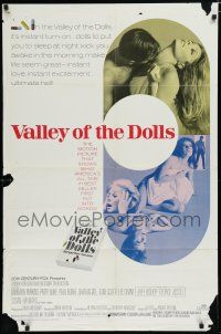 8e920 VALLEY OF THE DOLLS 1sh '67 sexy Sharon Tate, from Jacqueline Susann's erotic novel!