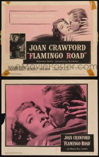 8f900 FLAMINGO ROAD 2 LCs '49 Michael Curtiz, Joan Crawford, Zachary Scott, with TC!