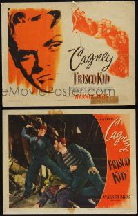 8f904 FRISCO KID 2 LCs R44 James Cagney on title card with Lili Damita & fighting sailors!