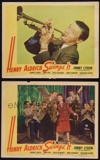 8f915 HENRY ALDRICH SWINGS IT 2 LCs '43 Jimmy Lydon in the title role, cool band image!