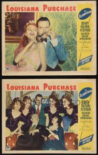 8f940 LOUISIANA PURCHASE 2 LCs '41 Bob Hope w/ sexy Vera Zorina and pretty showgirls, Victor Moore!