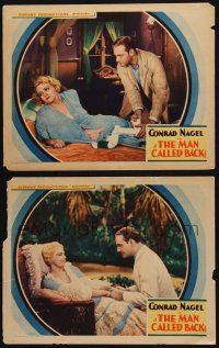 8f942 MAN CALLED BACK 2 LCs '32 Conrad Nagel romances pretty blonde Doris Kenyon!