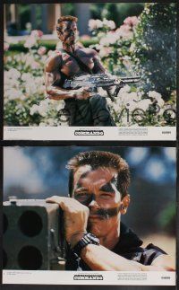 8f113 COMMANDO 8 color 11x14 stills '85 Arnold Schwarzenegger, Alyssa Milano, Rae Dawn Chong!