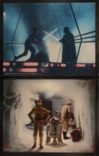 8f158 EMPIRE STRIKES BACK 8 color 11x14 stills '80 George Lucas classic, great full-bleed images!