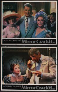 8f295 MIRROR CRACK'D 8 English LCs '81 Lansbury, Elizabeth Taylor, Rock Hudson, Agatha Christie!