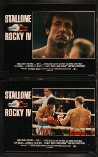 8f367 ROCKY IV 8 English LCs '85 boxing heavyweight boxing champ Sylvester Stallone, Lundgren!