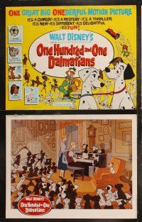 8f332 ONE HUNDRED & ONE DALMATIANS 8 LCs '61 most classic Walt Disney canine cartoon!