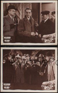 8f400 SHERLOCK HOLMES 8 stock LCs '50s Basil Rathbone with Nigel Bruce as Dr. Watson!