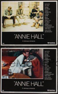 8f041 ANNIE HALL 8 LCs '77 Woody Allen, Diane Keaton & Shelley Duvall, a nervous romance!