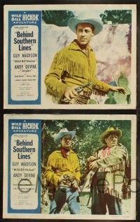 8f637 WILD BILL HICKOK 4 stock LCs '52 Guy Madison as Wild Bill Hickok, Andy Devine, Behind Southern Lines!
