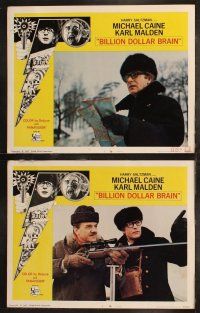 8f070 BILLION DOLLAR BRAIN 8 LCs '67 Michael Caine, Karl Malden, directed by Ken Russell!